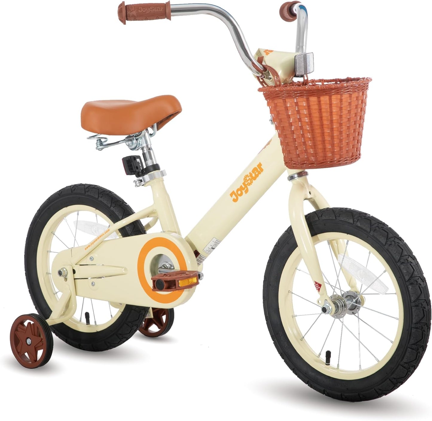 JOYSTAR Vintage Kids Bike with Training Wheels for Ages 2-7