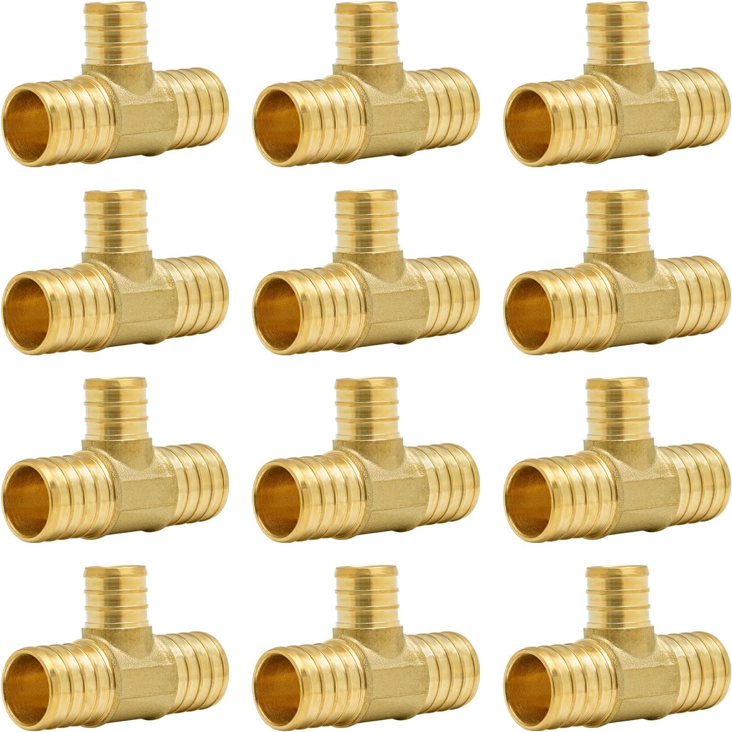 SUNGATOR PEX 1in x 1 x 3/4in Reducing Tee, Barb Crimp Fitting