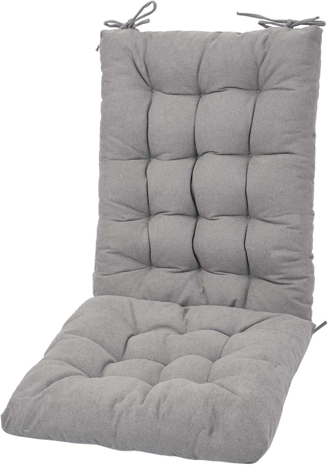 Comfort Boost: POMIU Rocking Chair Cushion Set (Light Grey)