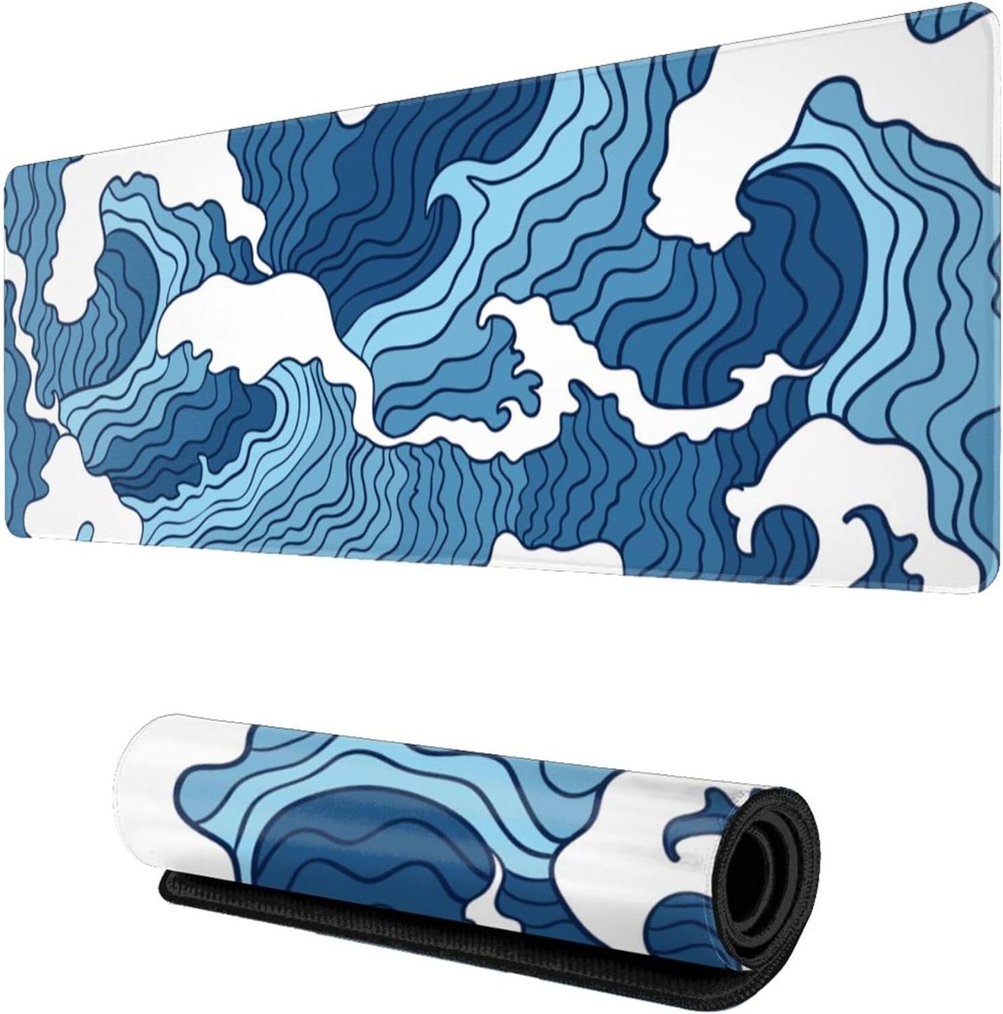 Wallacely XL Wave Gaming Mouse Pad - Boost Your Gaming Experience!