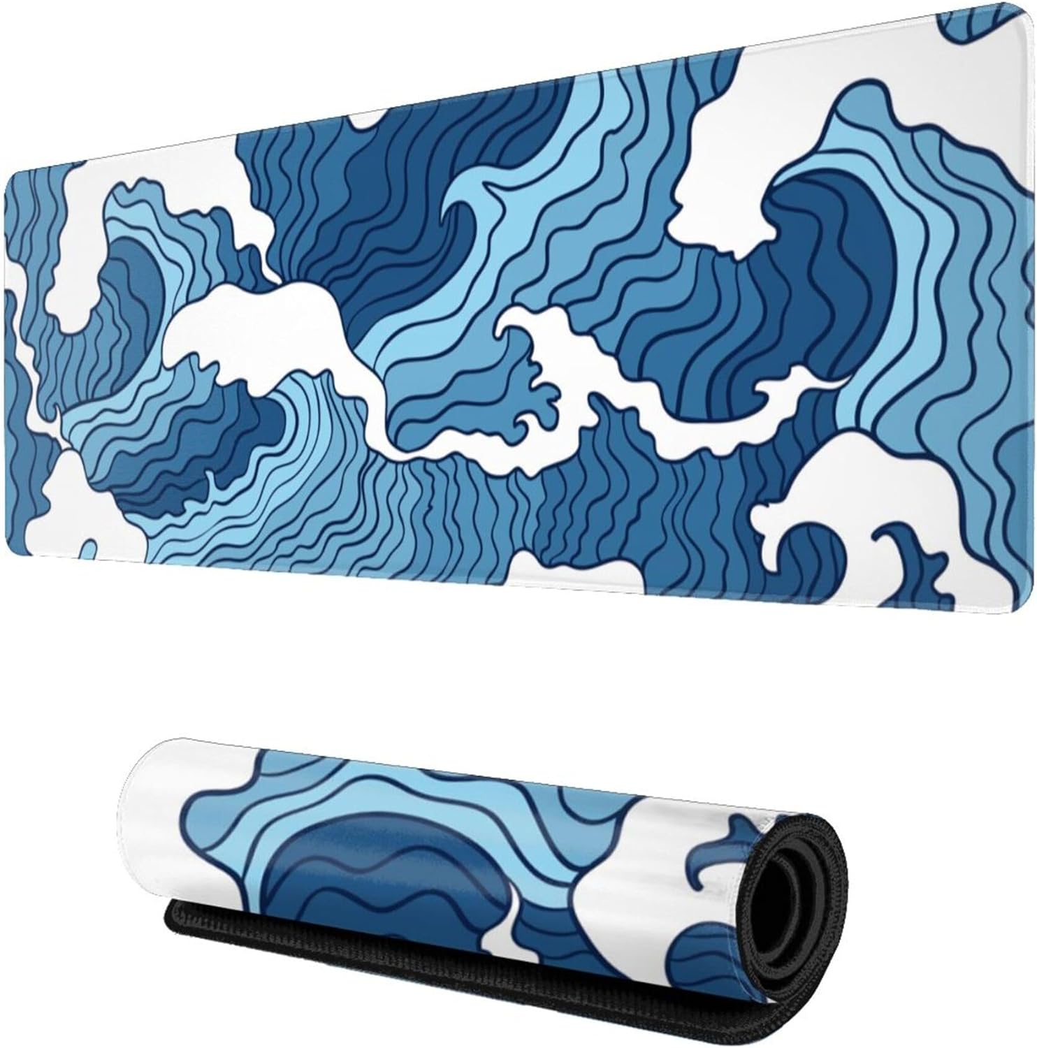 Wallacely XL Wave Gaming Mouse Pad - Boost Your Gaming Experience!