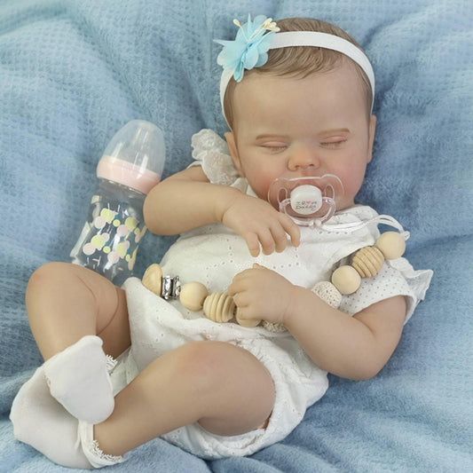 SCOM Realistic Reborn Baby Doll Girl - 20 Inch Lifelike Gift