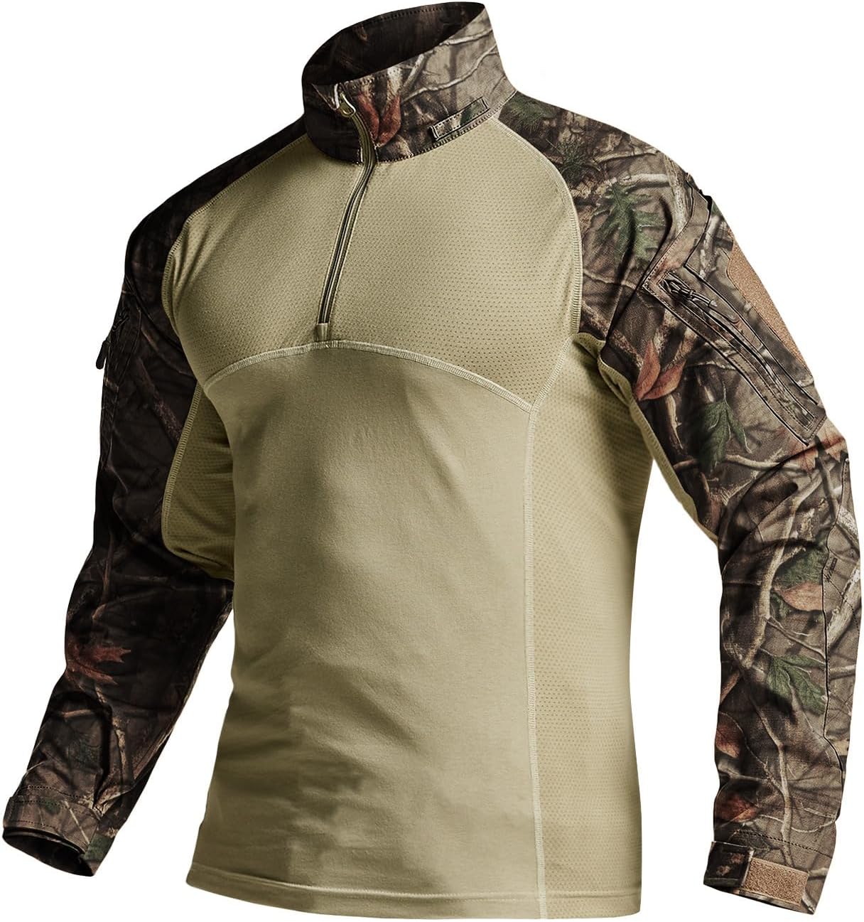 CQR Men's Tactical Combat Shirt with Pockets for Outdoor Use