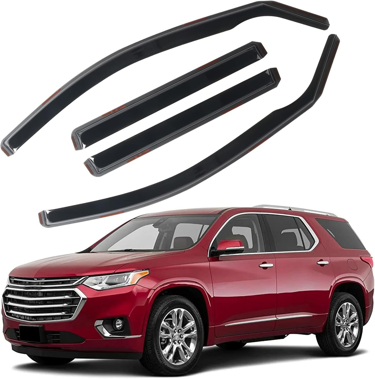 In Channel Rain Guards for Chevrolet Traverse 2018-2023