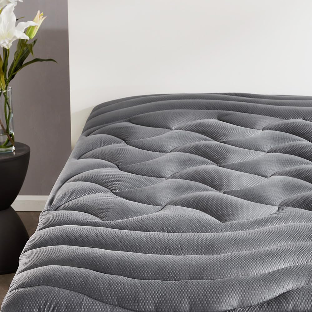 SLEEP ZONE Full Size Cooling Mattress Topper for Comfort