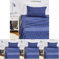 Kid's Lightweight Microfiber Twin Sheet Set - Soft Navy Galaxy