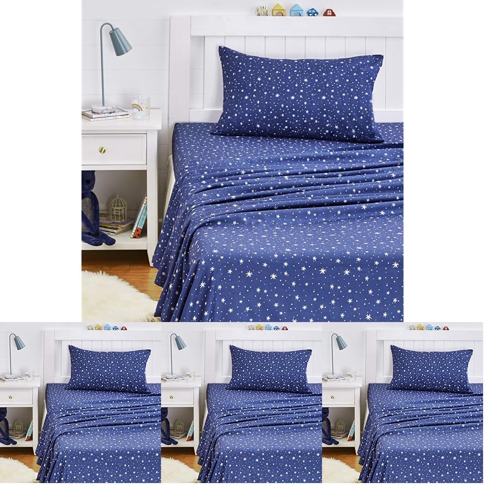Kid's Soft Easy-Wash Microfiber 3-Piece Sheet Set for Twin Beds