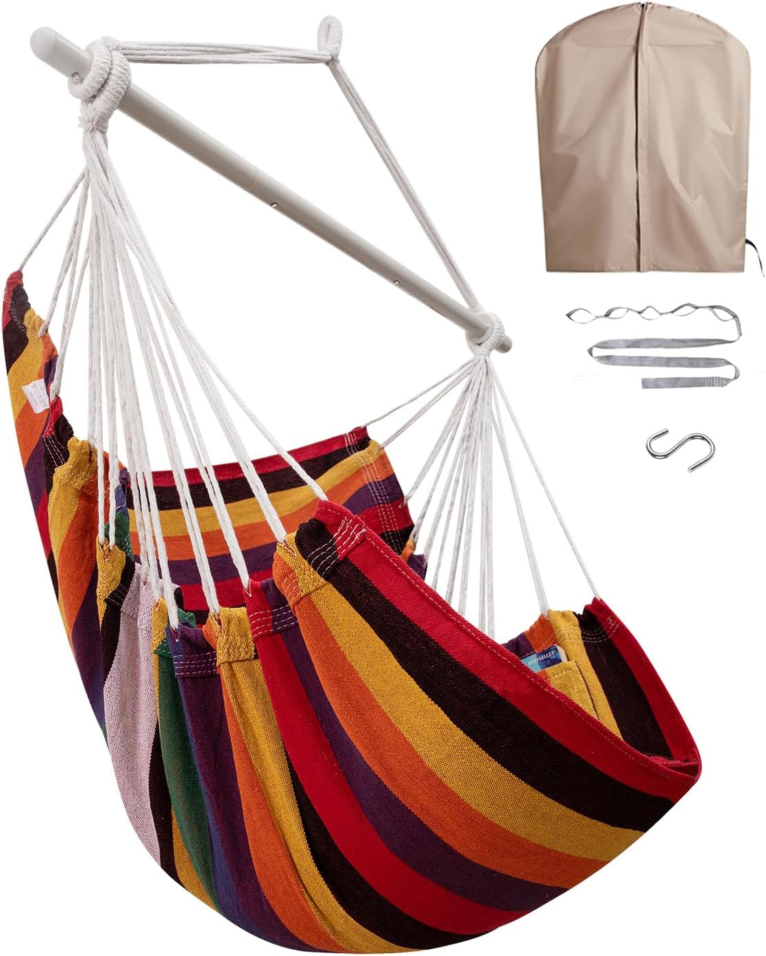 Miztli Hammock Chair with Cover for Indoor & Outdoor Use