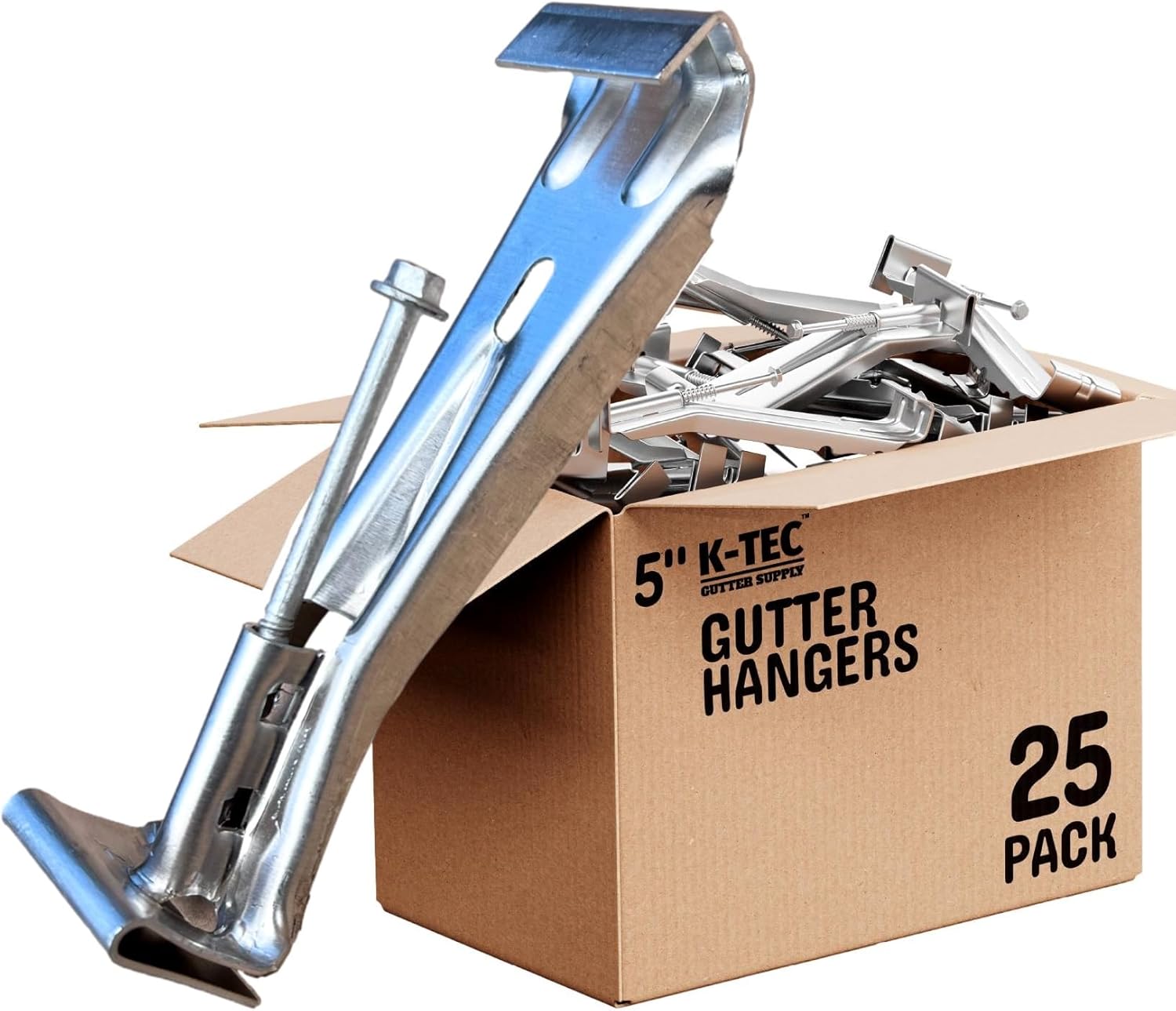 Heavy Duty Hidden Gutter Hangers for 5 Inch K-Style Gutters