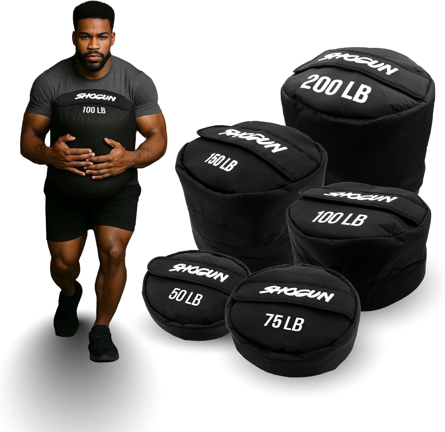 Shogun Sandbags for Working Out - Heavy Duty Adjustable Sandbag