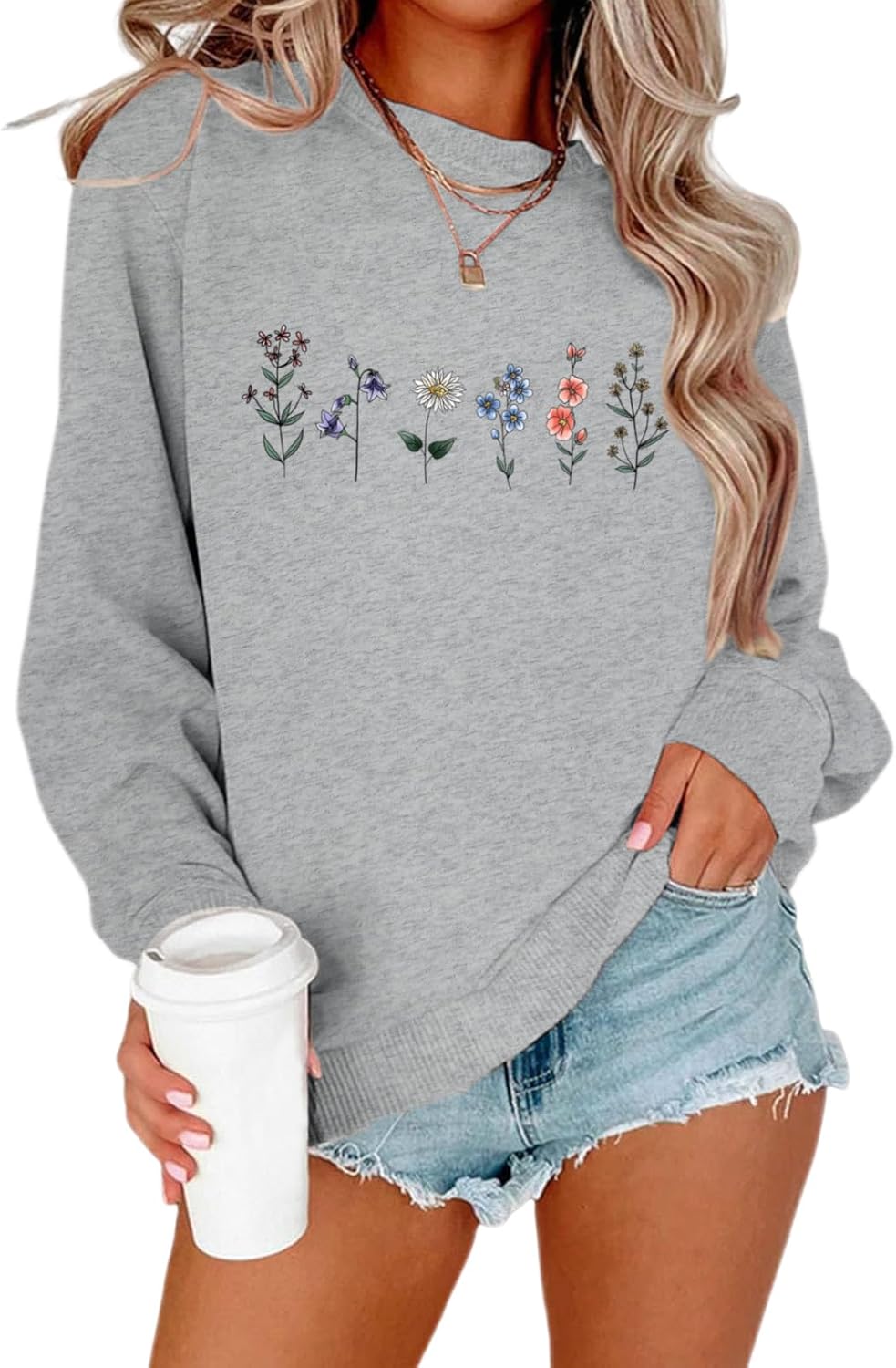 Vintage Floral Graphic Sweatshirt by Lytiarul