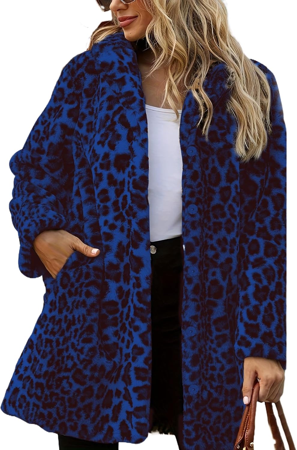 TOPONSKY Womens Winter Warm Faux Fur Lapel Coat for Style