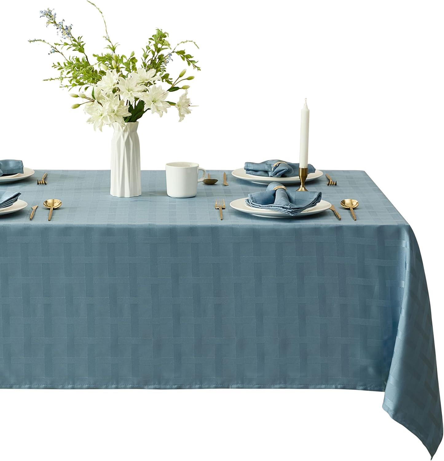 Newbridge Paige Contemporary Christmas Tablecloth for Dining