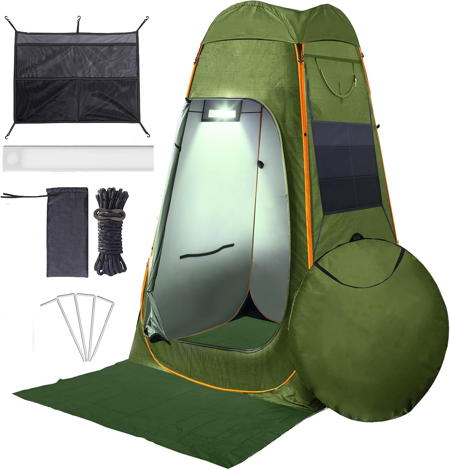 Pop Up Shower Tent: Portable Privacy with LED Light