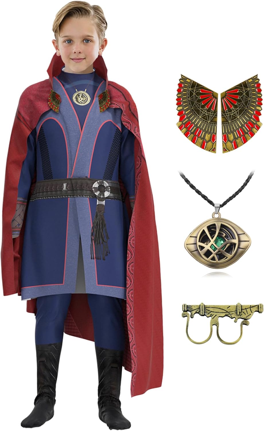 CICOCI Kids Strange Costume Cosplay Dr Cape Jumpsuit Set