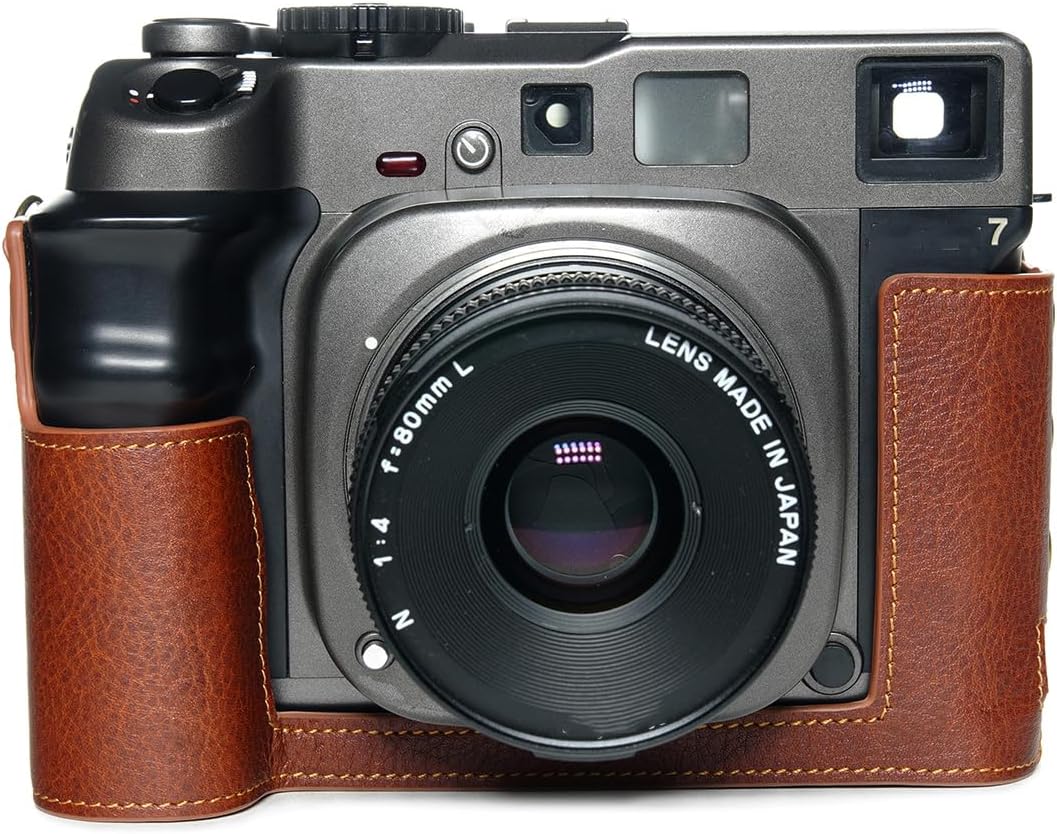 Handmade Genuine Real Leather Half Camera Case for MAMIYA 7ii