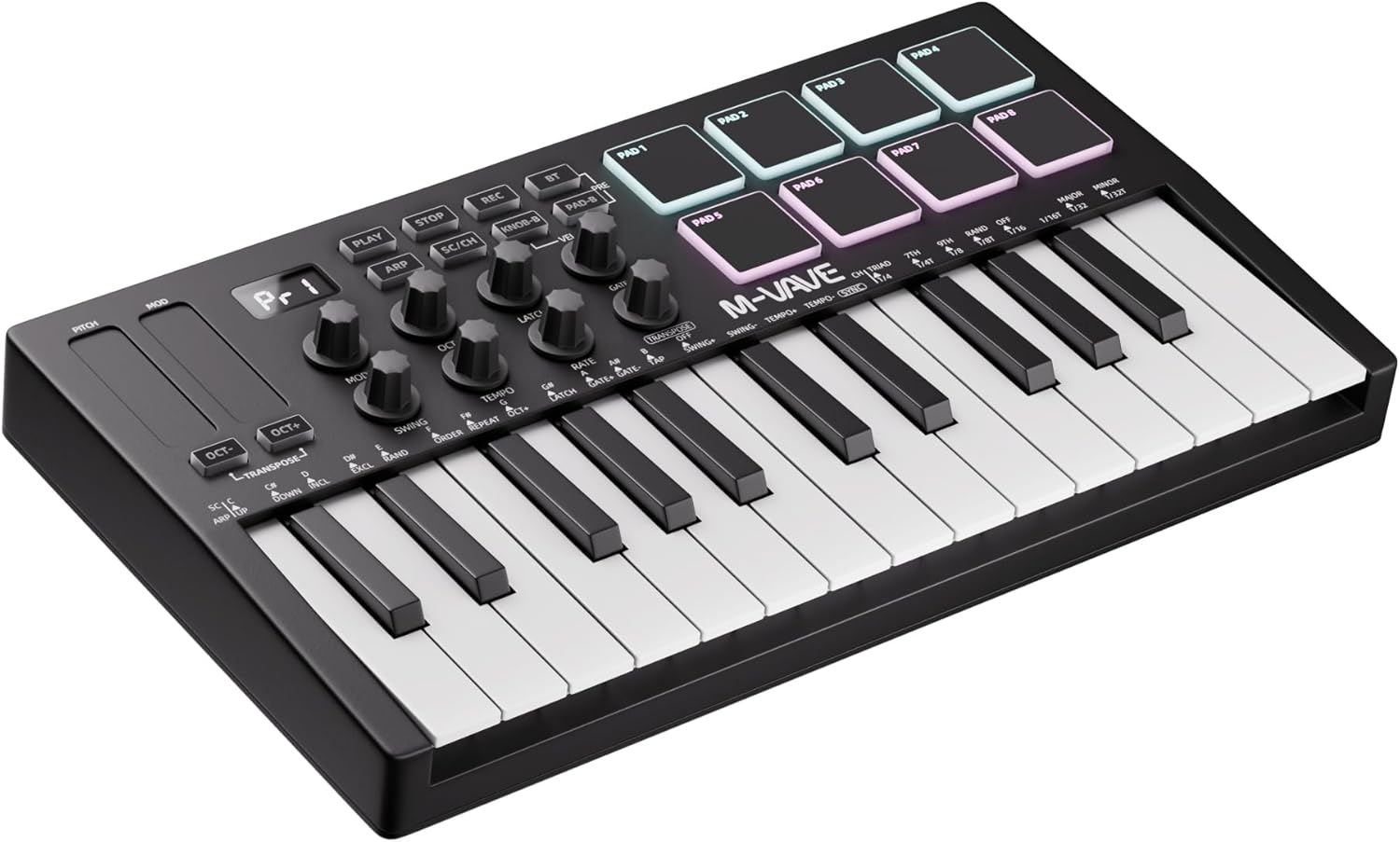 DaierTek 25-Key Midi Controller: Compact & Versatile Music Production Powerhouse
