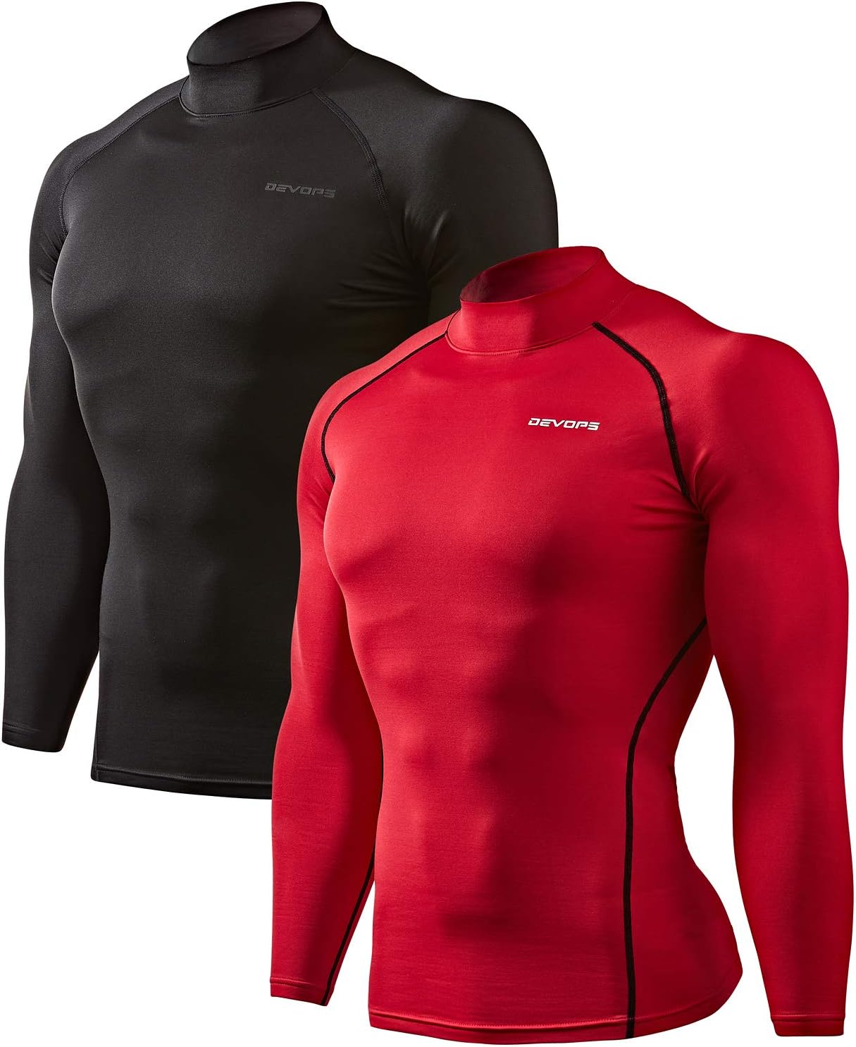DEVOPS Men's Thermal Turtle Mock Neck Shirts for Ultimate Comfort