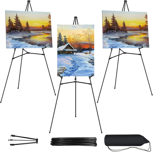 3 PCS Black Easel Stand for Wedding Sign Display and More