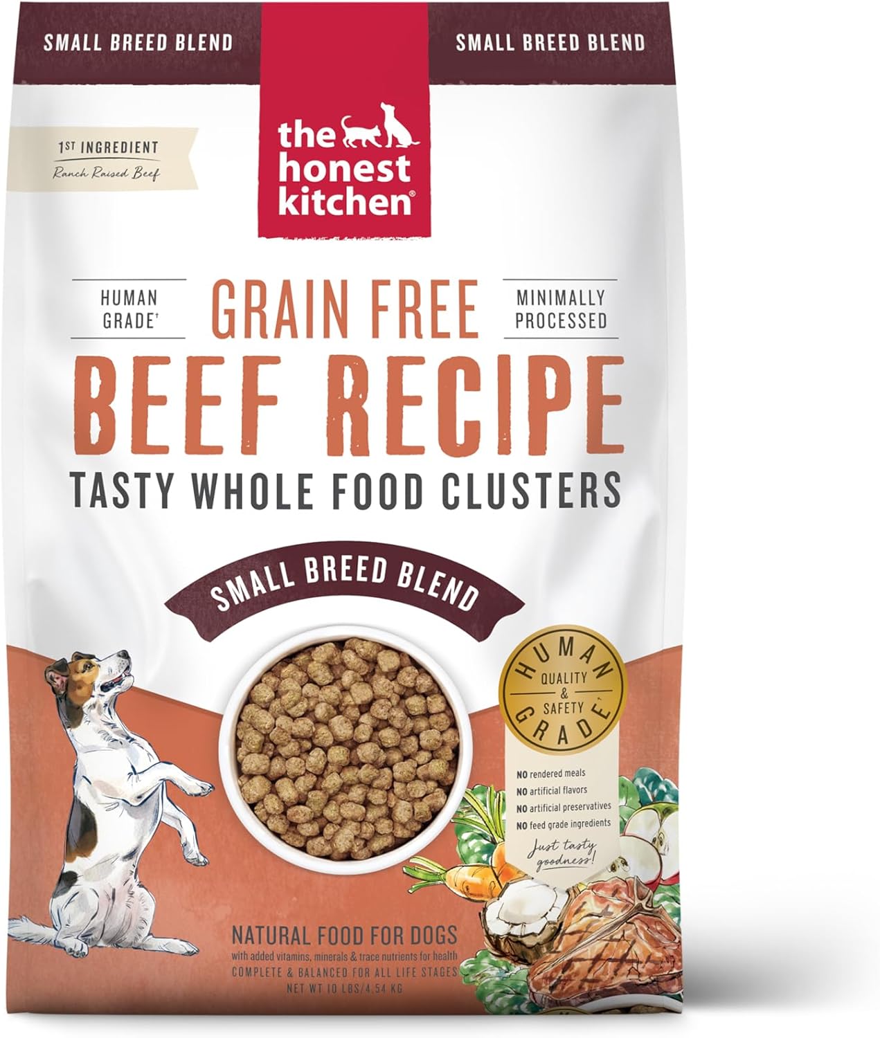 Whole Food Clusters Grain Free Beef Dry Dog Food for Small Breeds