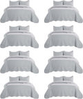 IR Imperial Rooms King Quilt 8 Pack Bedspread Set - Lightweight Luxury
