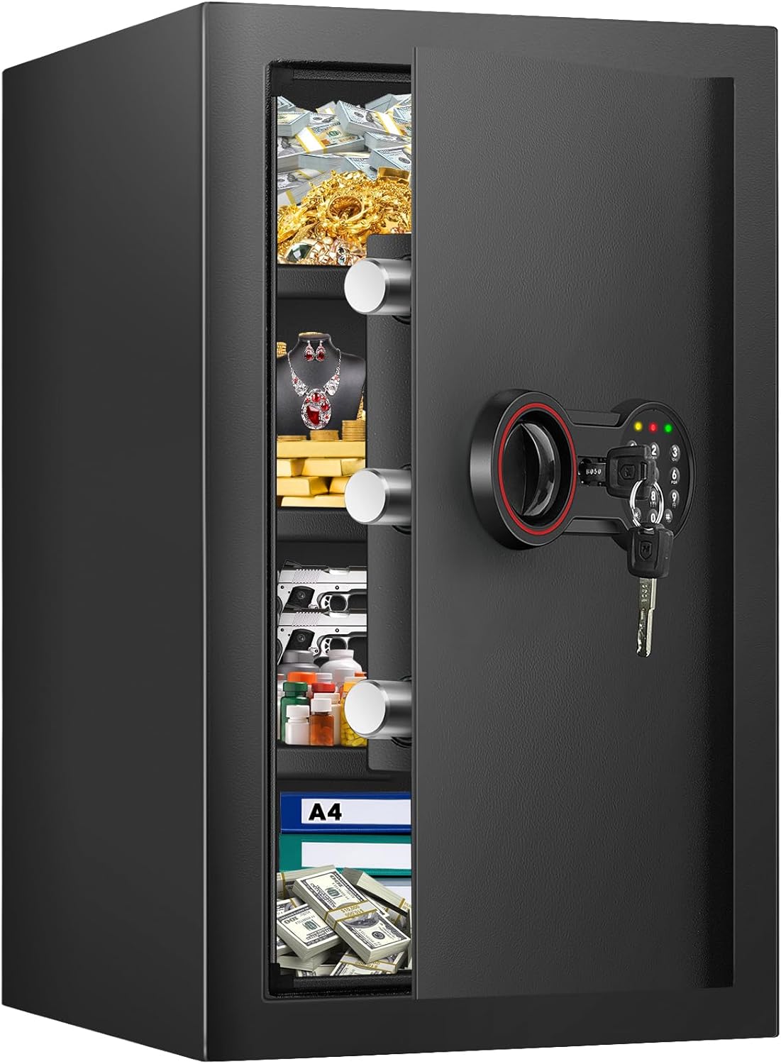 Bukumo 4.3 Cub Large Home Safe: Fireproof & Waterproof