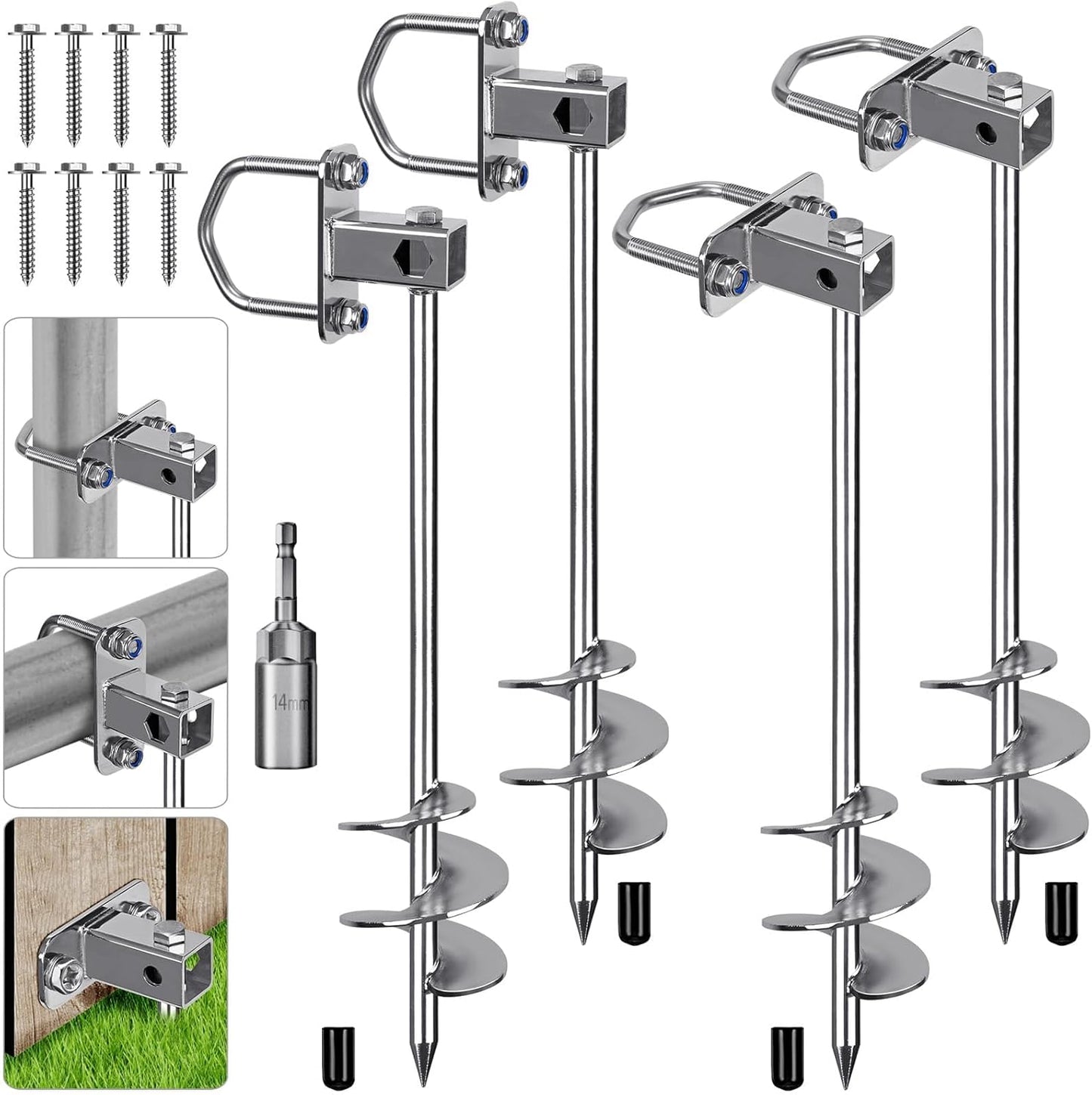 Multi-Purpose Ground Anchors for Trampolines and More