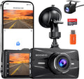 Dash Cam Front and Rear 4K + 1080P - Dual Channel Car Camera