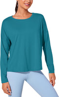 CRZ YOGA UPF 50+ Long Sleeve Workout Crop Top - Lightweight Sun Shirt
