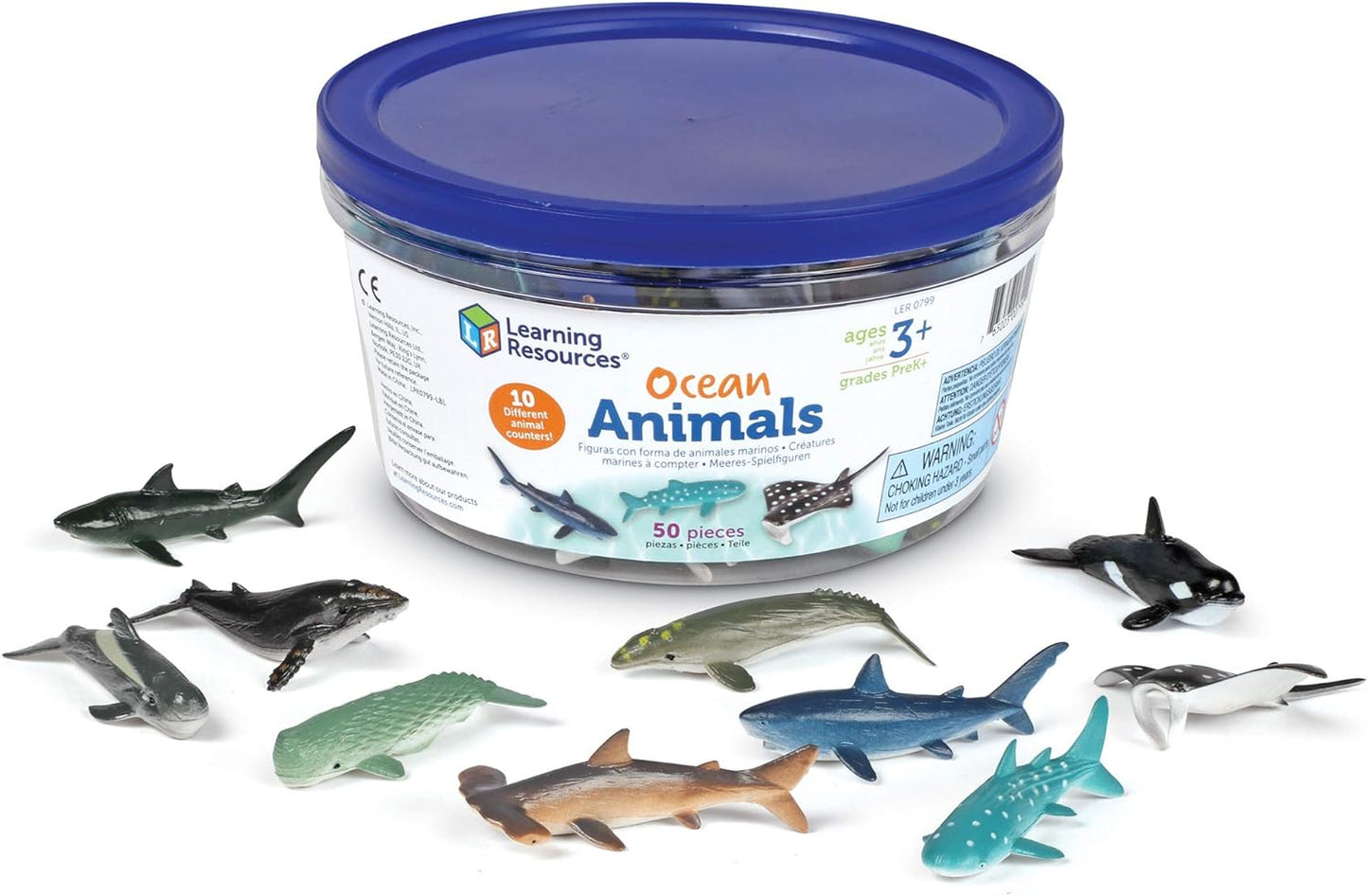 Learning Resources Ocean Animals Set - Perfect for Imaginative Play