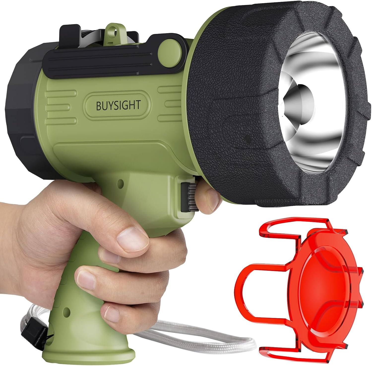 BUYSIGHT Rechargeable Spotlight Flashlight for Outdoor Adventures