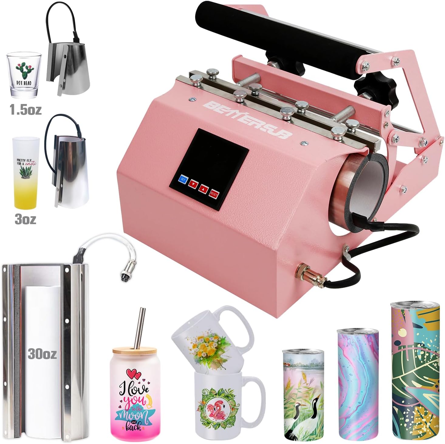 3in1 Tumbler Mug Heat Press Machine for Sublimation Projects