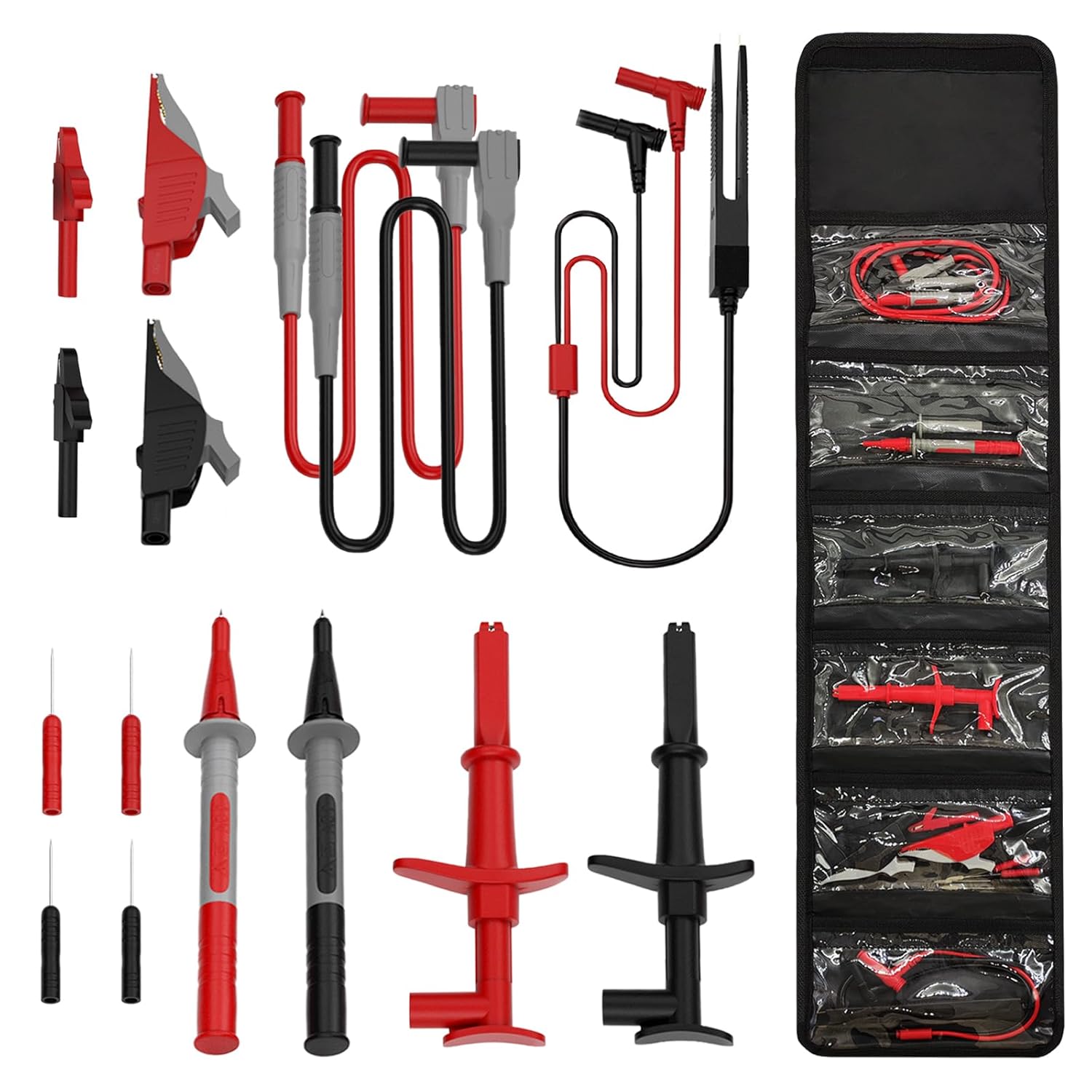 15 Pcs Multimeter Test Leads Kit for Professional Electrical Testing