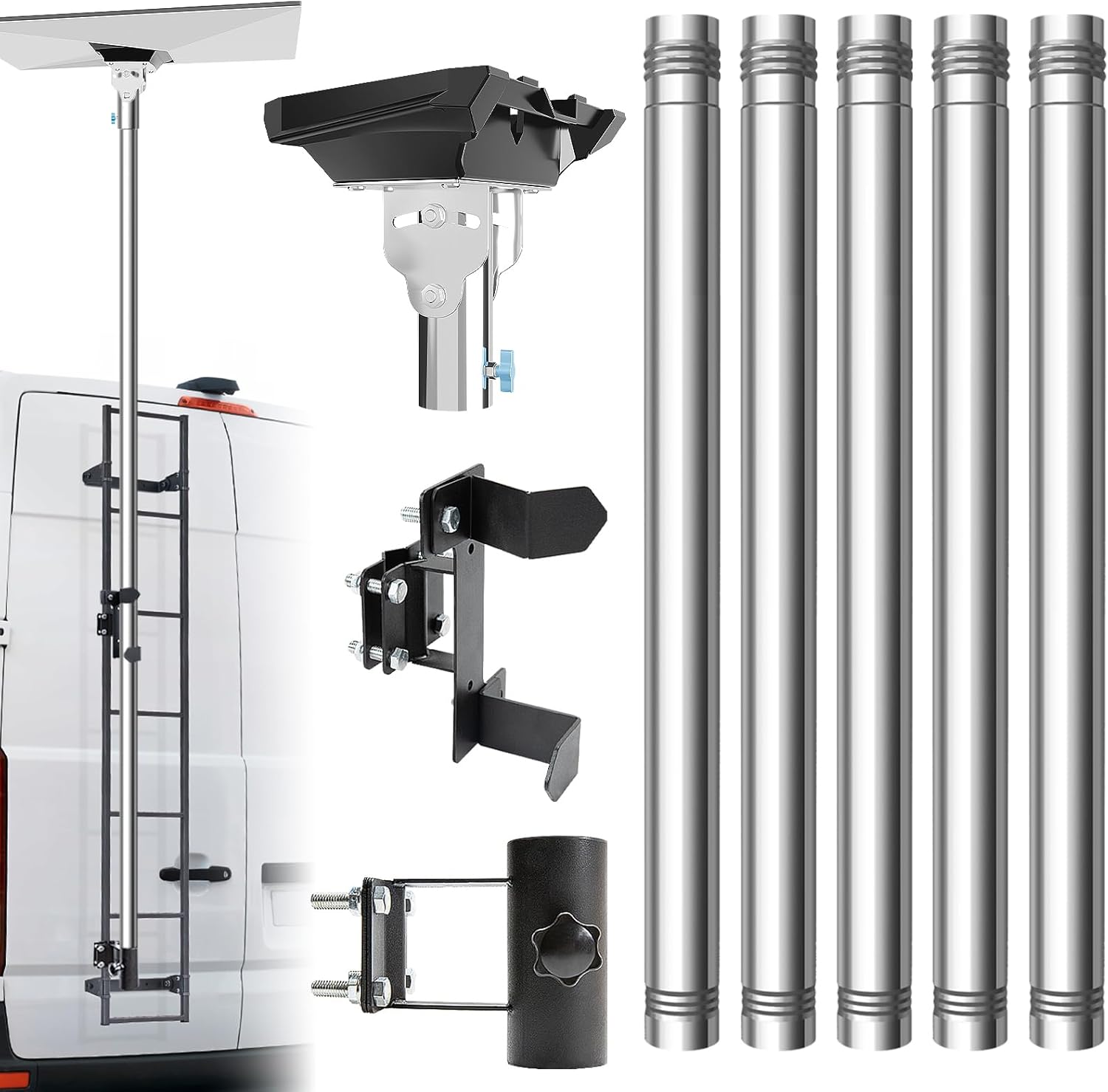 Starlink Gen 3 Pole Mount Kit for RVs - Adjustable & Portable