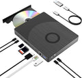Yaeonku External Blu-ray Drive: 8-in-1 CD Burner for Laptop