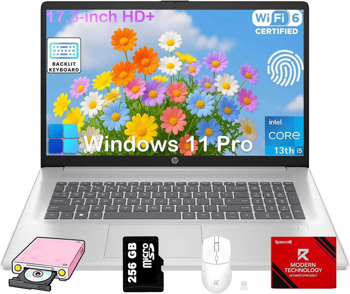 HP 17 Laptop Computer for Business & Student Performance