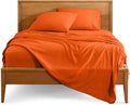 Queen Orange Sheet Set - Luxury 1800 Ultra-Soft Microfiber Sheets