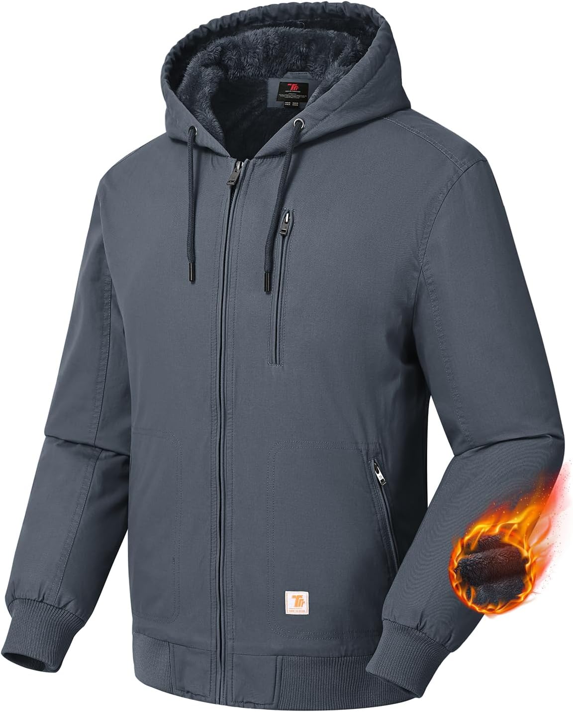 BGOWATU Insulated Flannel Work Jacket