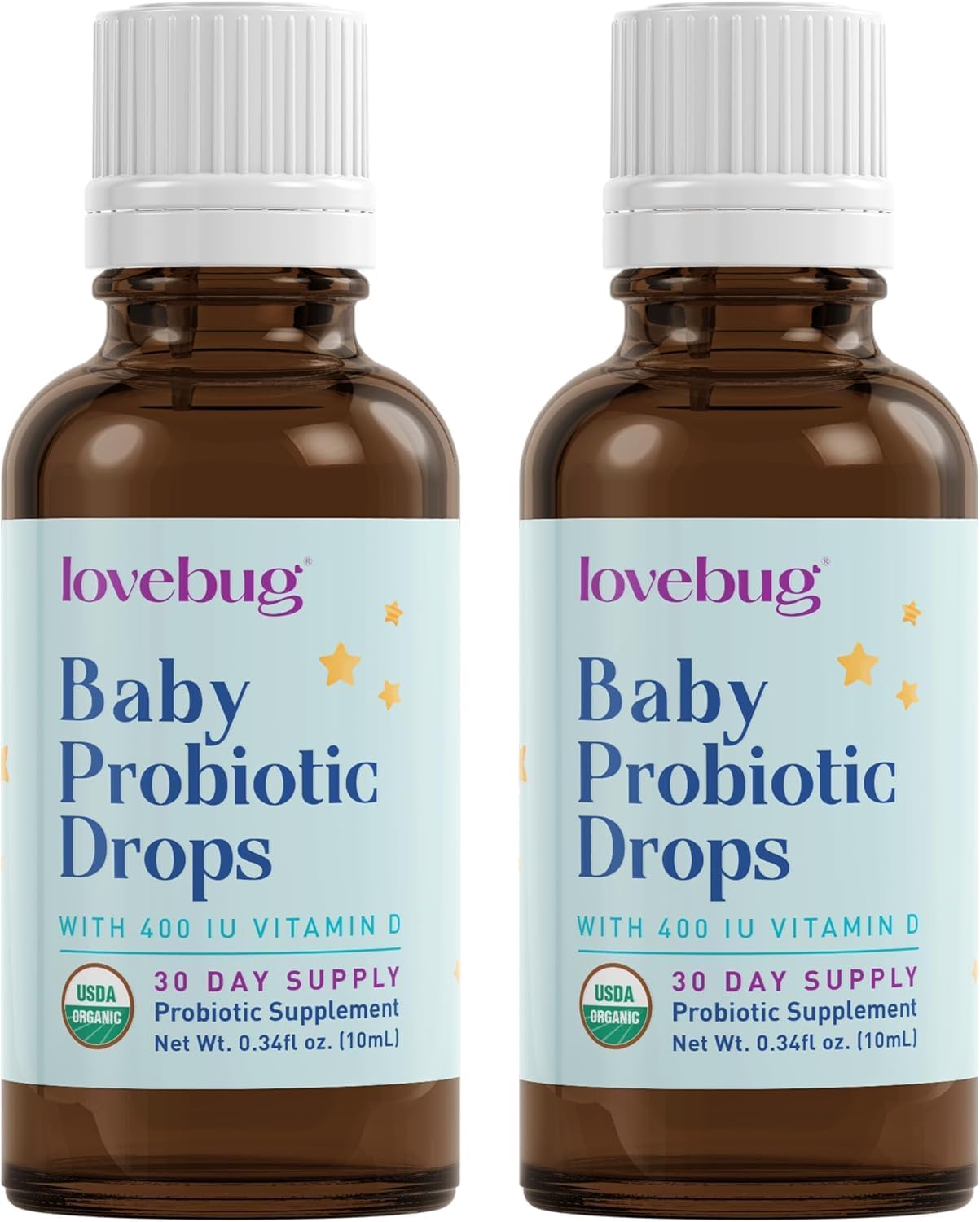 LOVEBUG Baby Probiotic Drops for Immune Support & Colic Relief