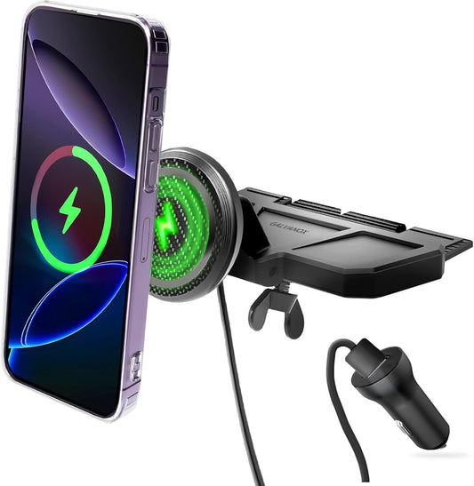 Galvanox Wireless Charging CD Slot Phone Holder-Magnetic Mount