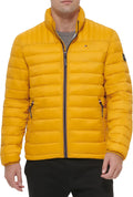 Tommy Hilfiger Mens Embroidered Logo Puffer Jacket (Style PWH6)