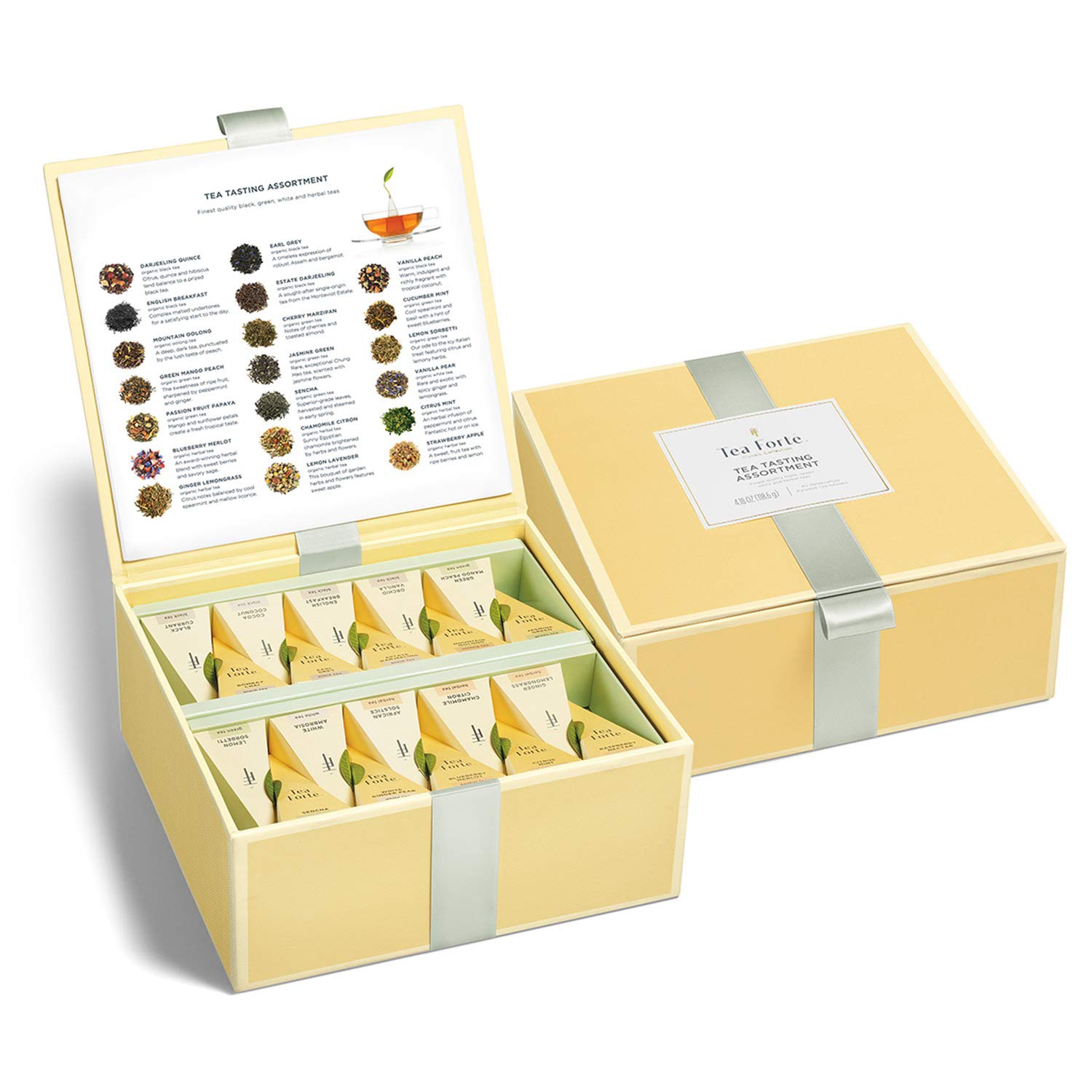 Tea Forte Tea Tasting Assortment Premium Tea Chest Gift Sampler
