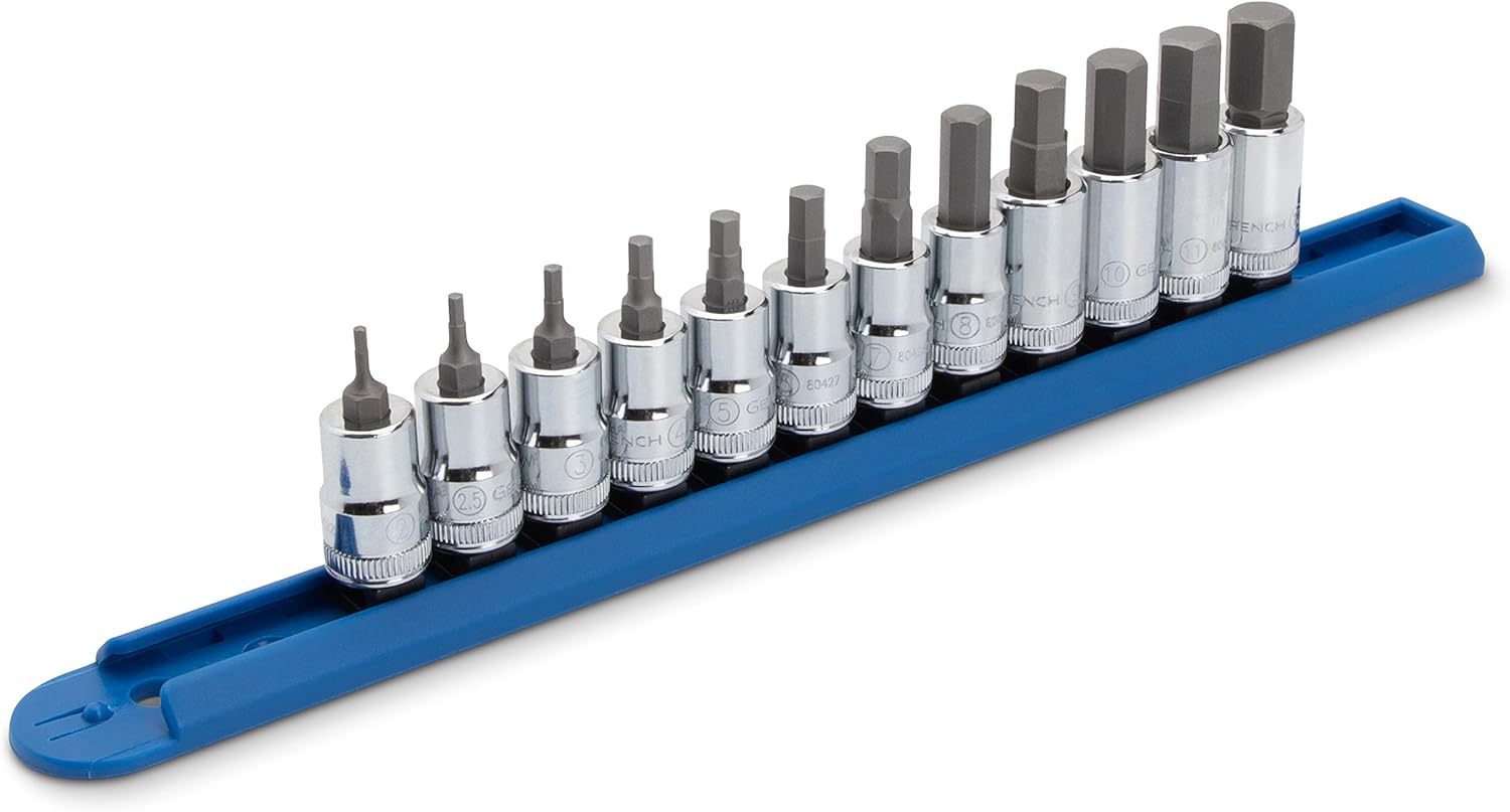 GEARWRENCH 12 Pc. 3/8 Drive Hex Bit Socket Set for Durability