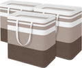 100L BlissTotes 3-Pack Laundry Basket in Gradient Khaki - Tall