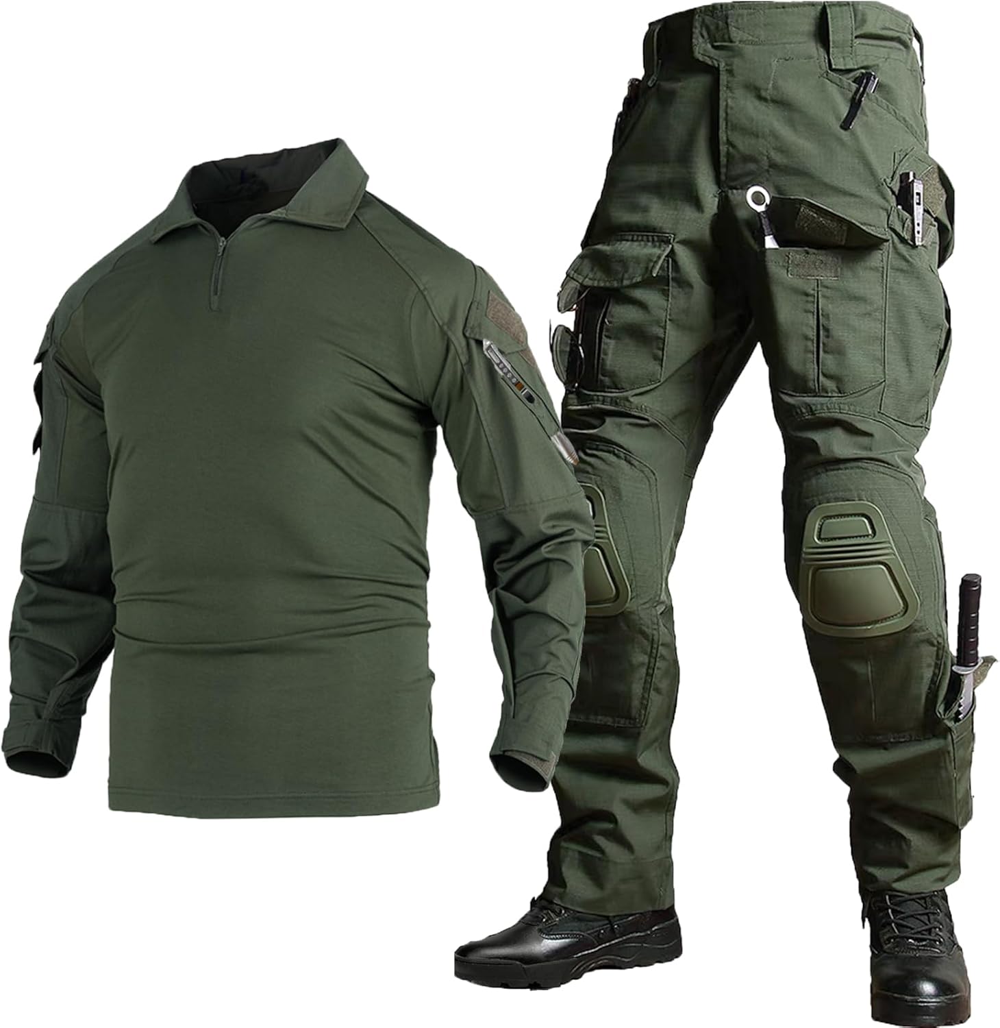 Mens G3 Combat Uniform Set Tactical Shirt and Pants for Outdoor Use