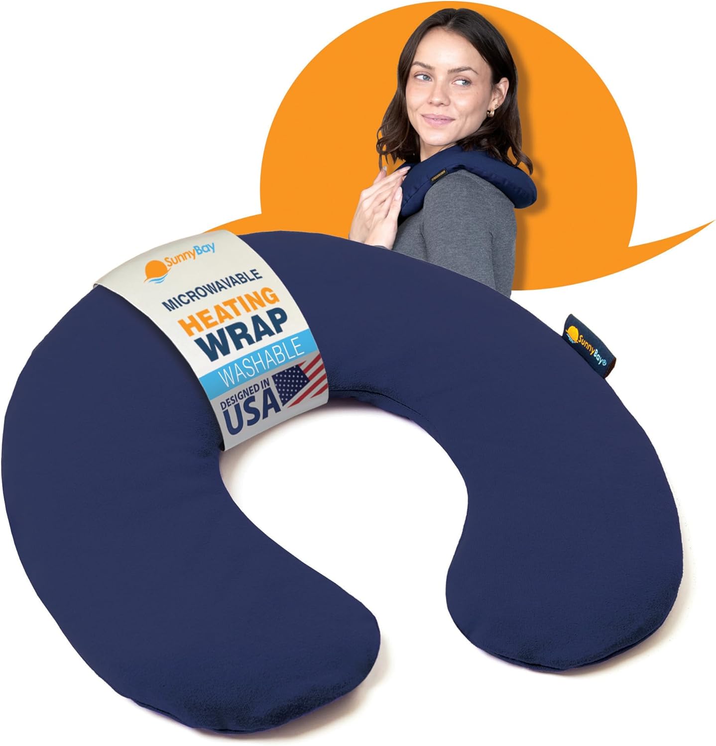 SunnyBay Microwavable Neck Pillow - Soothing Heat & Cold Therapy
