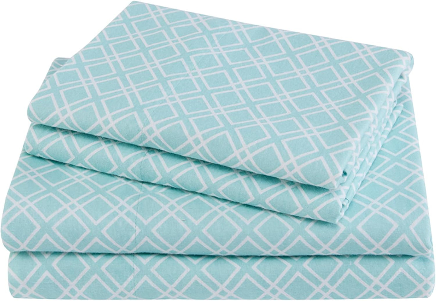 Comfort Spaces Cotton Flannel Sheets King Size Set for Cozy Nights