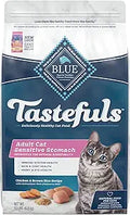 Blue Buffalo Tastefuls Sensitive Stomach Dry Cat Food 15lb Bag