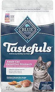 Blue Buffalo Tastefuls Sensitive Stomach Dry Cat Food 15lb Bag