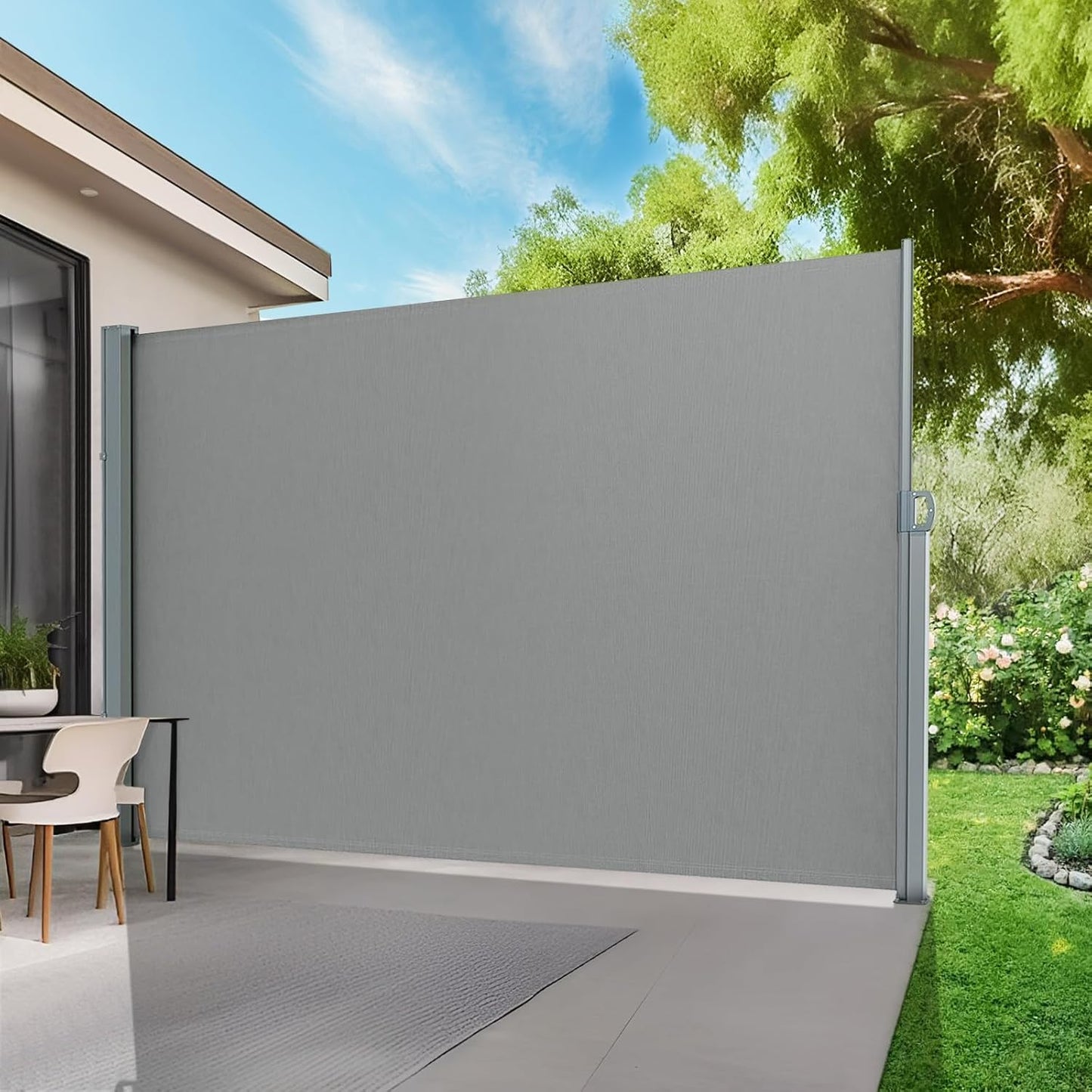 Retractable Side Awning for Outdoor Privacy and Shade Solutions